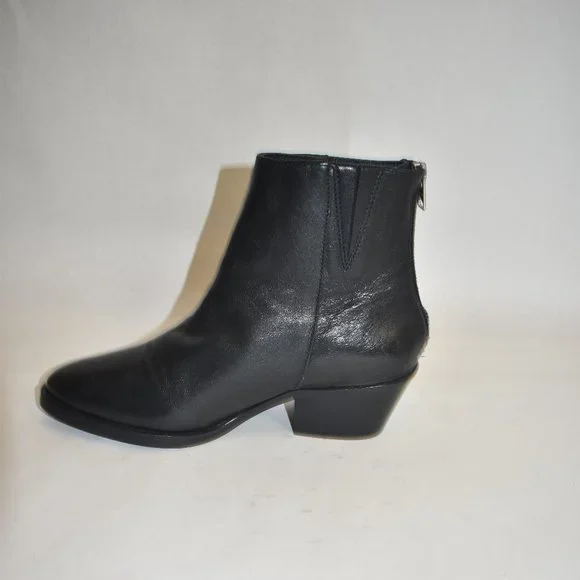 All Saints Women's Sloan Bootie Black Leather Size 39 EU 9 US